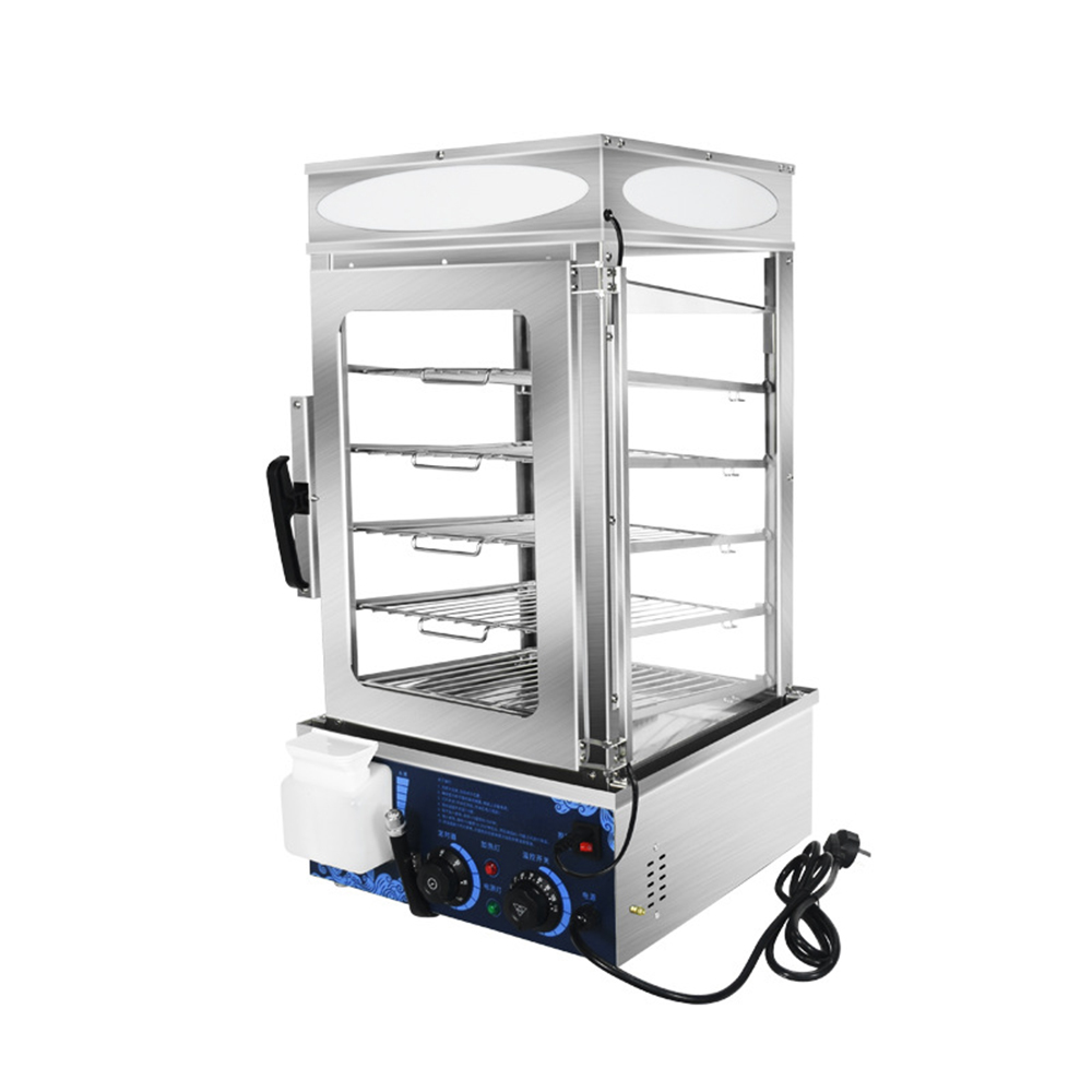 Commercial Kitchen Steamer - Elektrische commerciële roestvrijstalen voedselwarmer met glazen