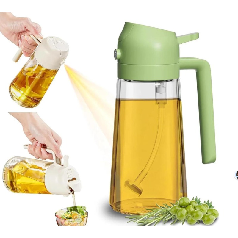 Commercial Kitchen Sprayer - 16oz/470ml Glazen Olijfolie Spuitfles voor Koken,