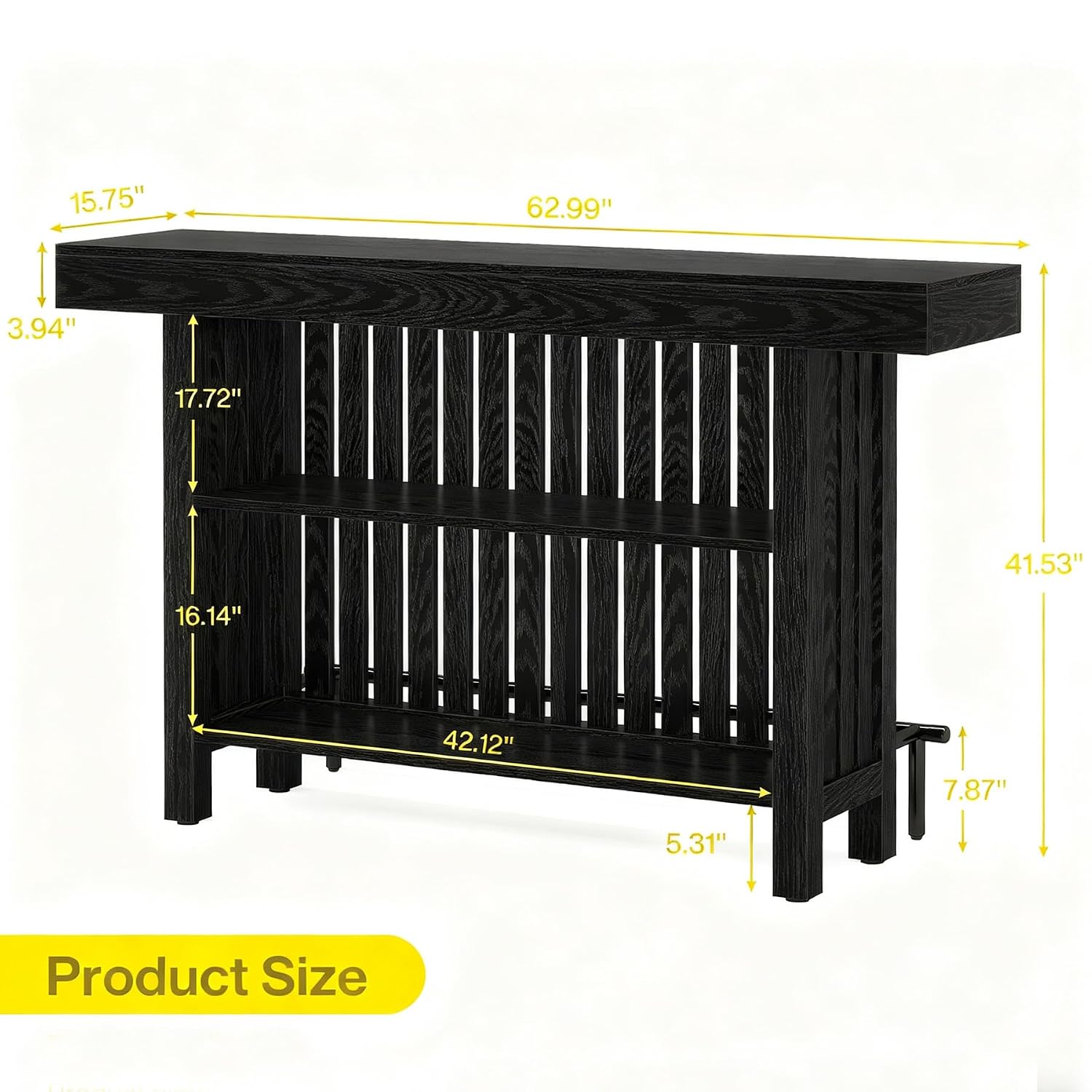 Commercial Kitchen Island - Bartafel met voetensteun, 160 cm, modern
