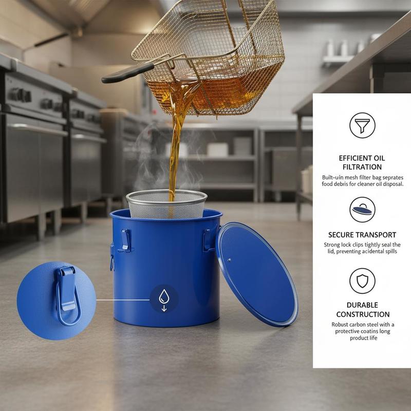 Olieafvoercontainer van koolst - Commercial Kitchen Oil Disposal recensie en prijs