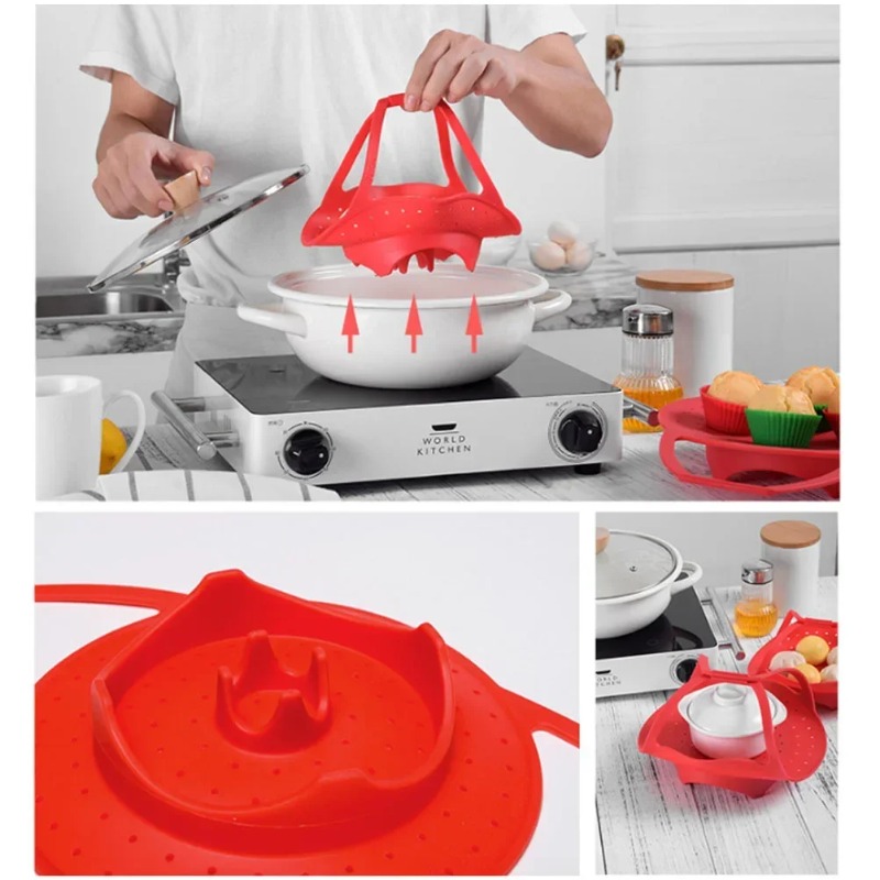 Stoommand met siliconen verlen - Commercial Kitchen Steamer recensie en prijs