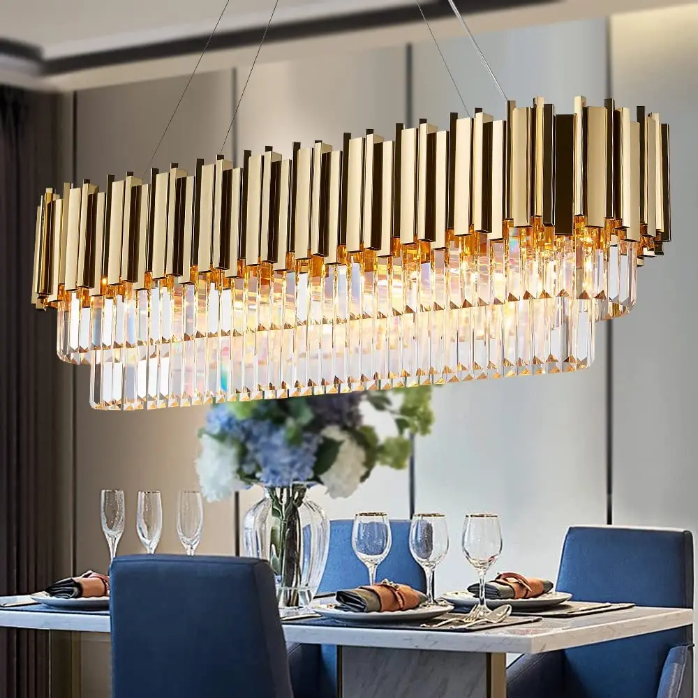 Luxe gouden K9 kristallen kroo - Commercial Kitchen Island recensie en prijs