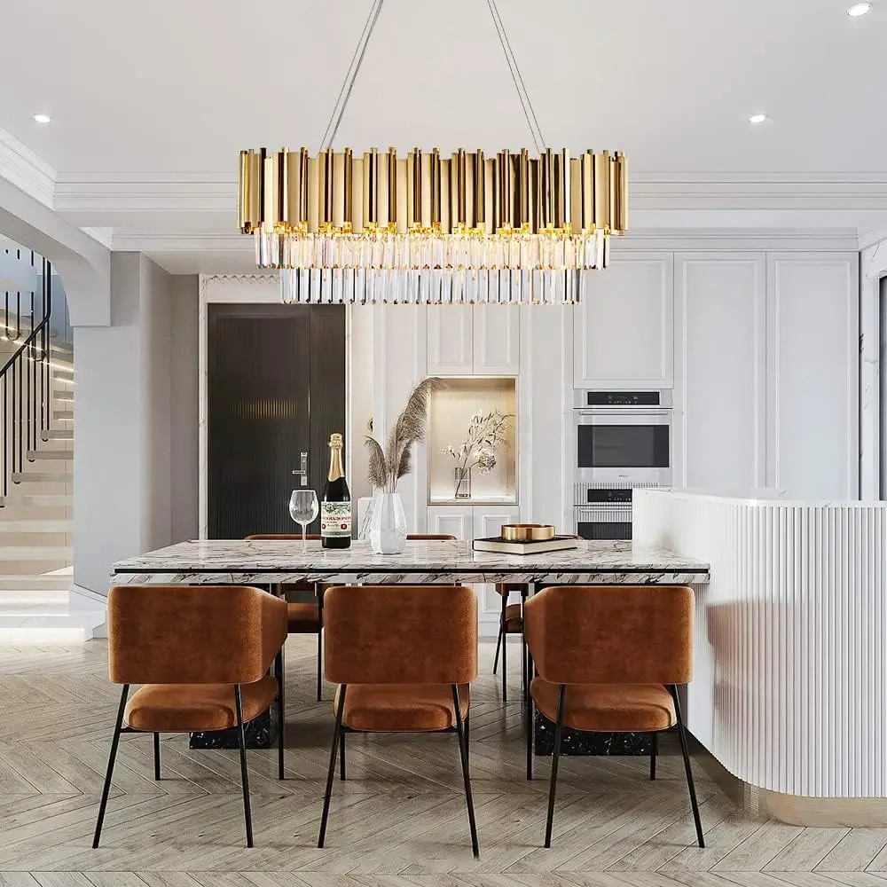 Luxe gouden K9 kristallen kroo - Commercial Kitchen Island recensie en prijs