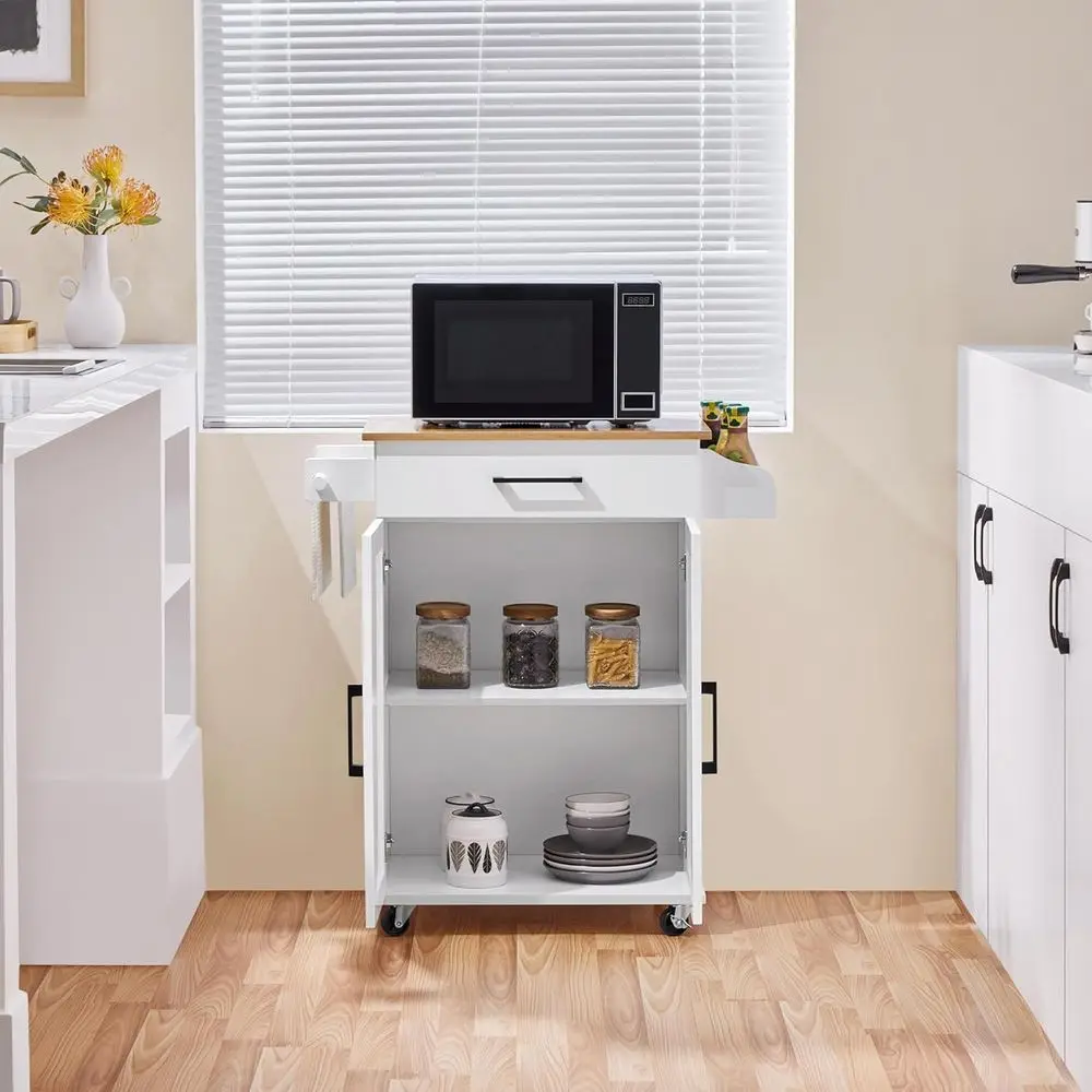 Witte rollende keukenwagen met - Commercial Kitchen Island recensie en prijs