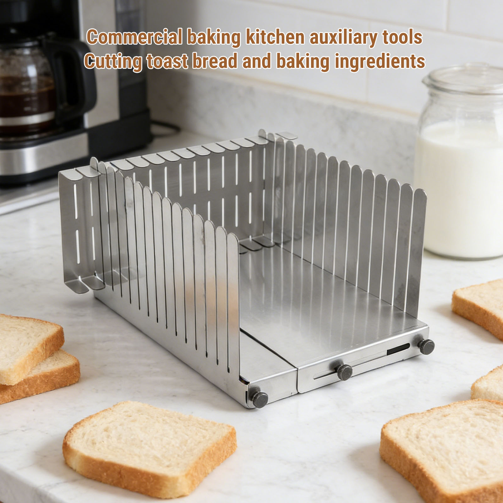 Broodsnijgids van roestvrij st - Commercial Bread Slicer recensie en prijs