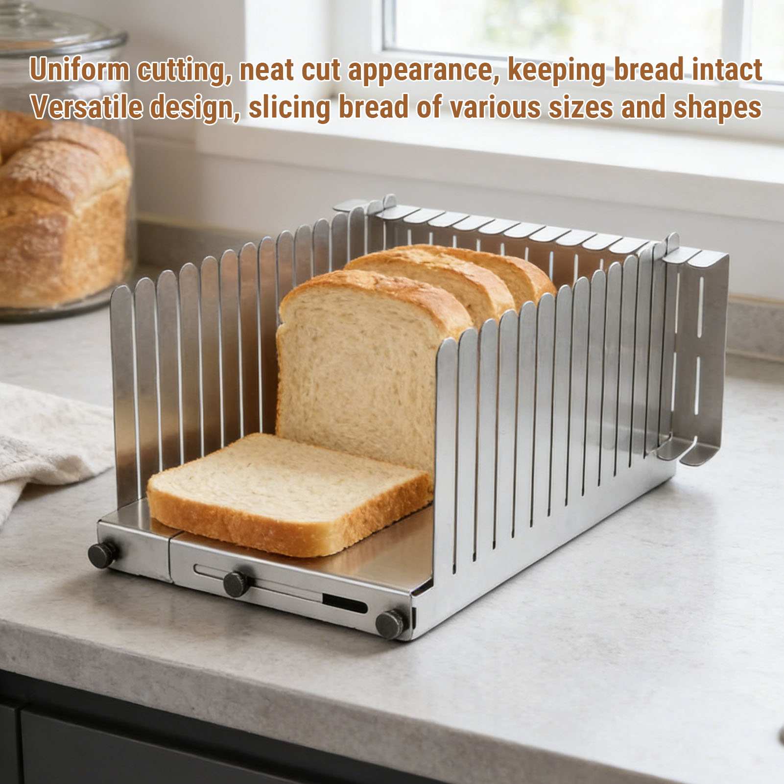 Broodsnijgids van roestvrij st - Commercial Bread Slicer recensie en prijs