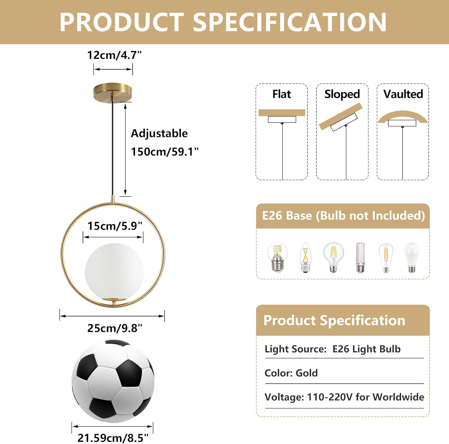 Gouden PVC-lampenkap hanglampe - Commercial Kitchen Island recensie en prijs