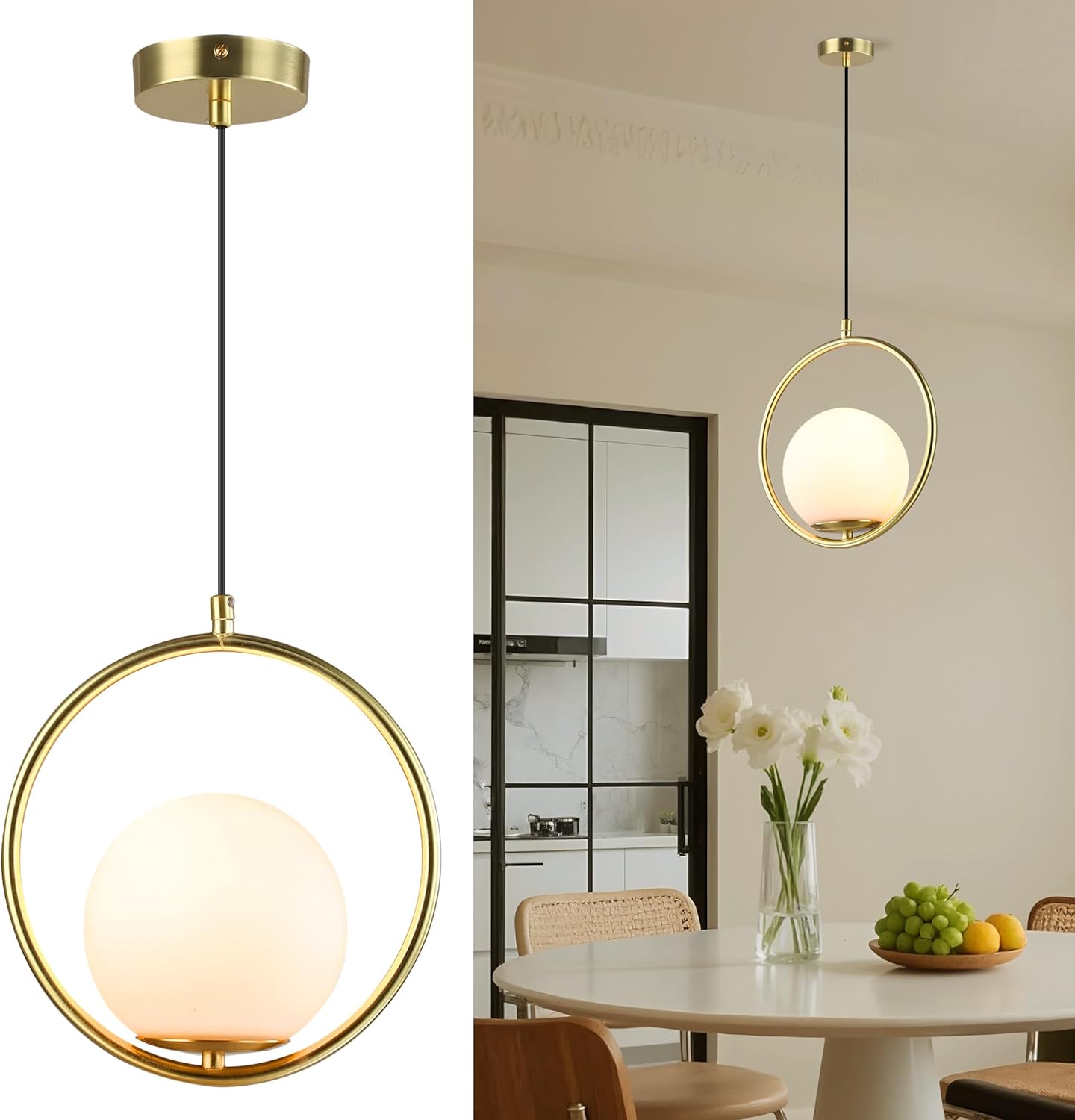 Gouden PVC-lampenkap hanglampe - Commercial Kitchen Island recensie en prijs