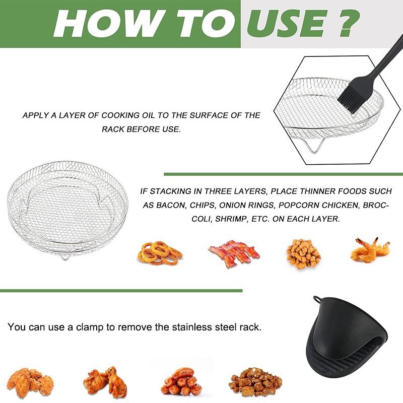 3-lagen Air Friteuse Rack Stap - Commercial Kitchen Steamer recensie en prijs