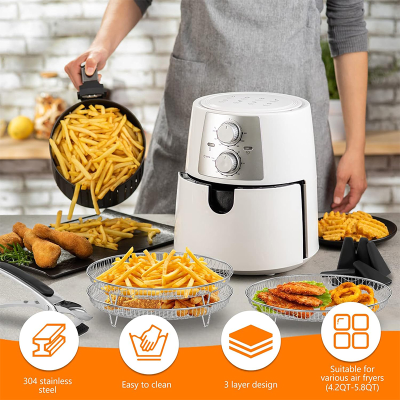 3-lagen Air Friteuse Rack Stap - Commercial Kitchen Steamer recensie en prijs