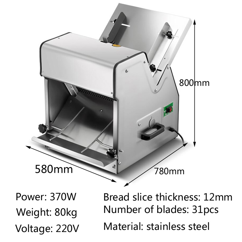 Commerciële roestvrijstalen br - Commercial Bread Slicer recensie en prijs