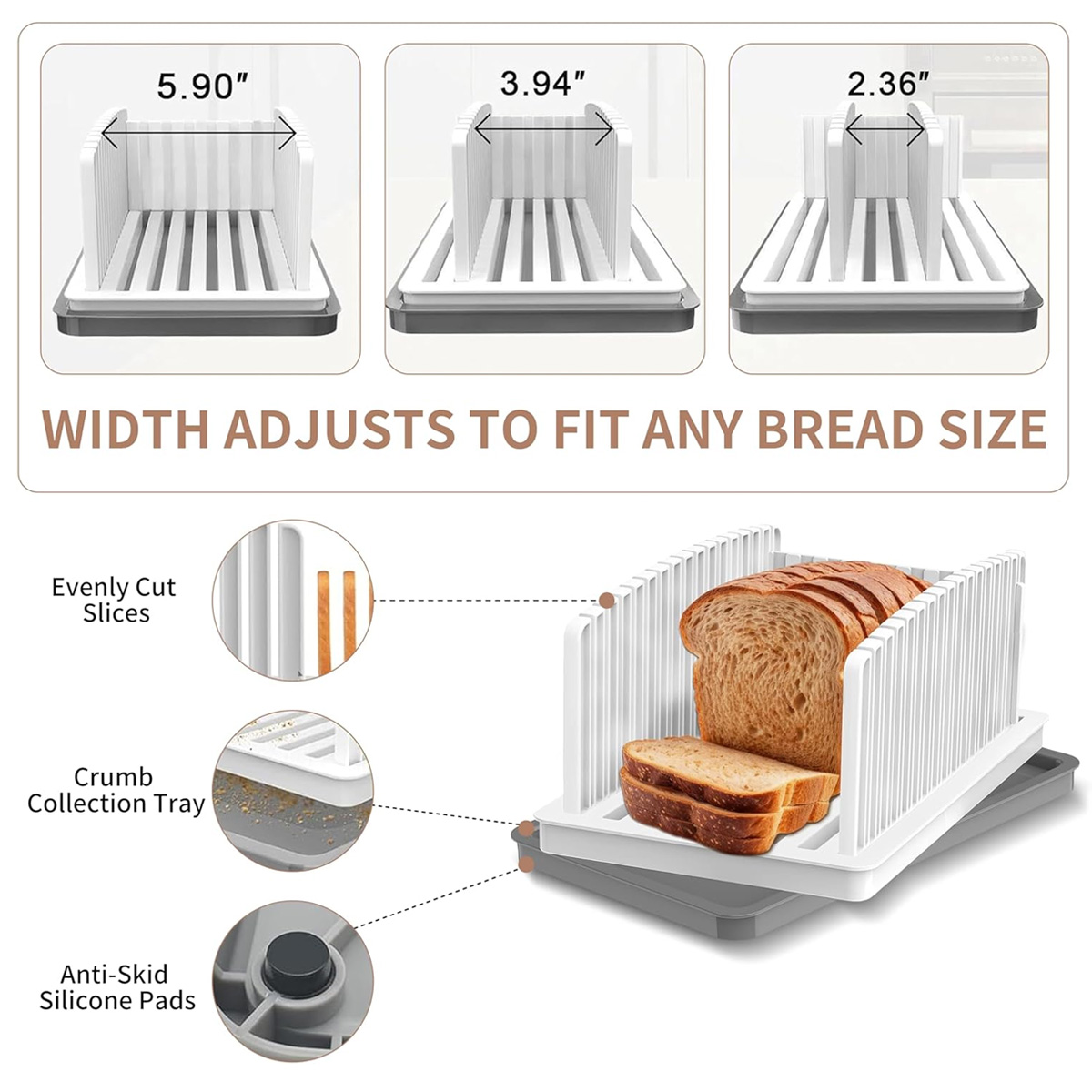 Verstelbare handmatige broodsn - Commercial Bread Slicer recensie en prijs
